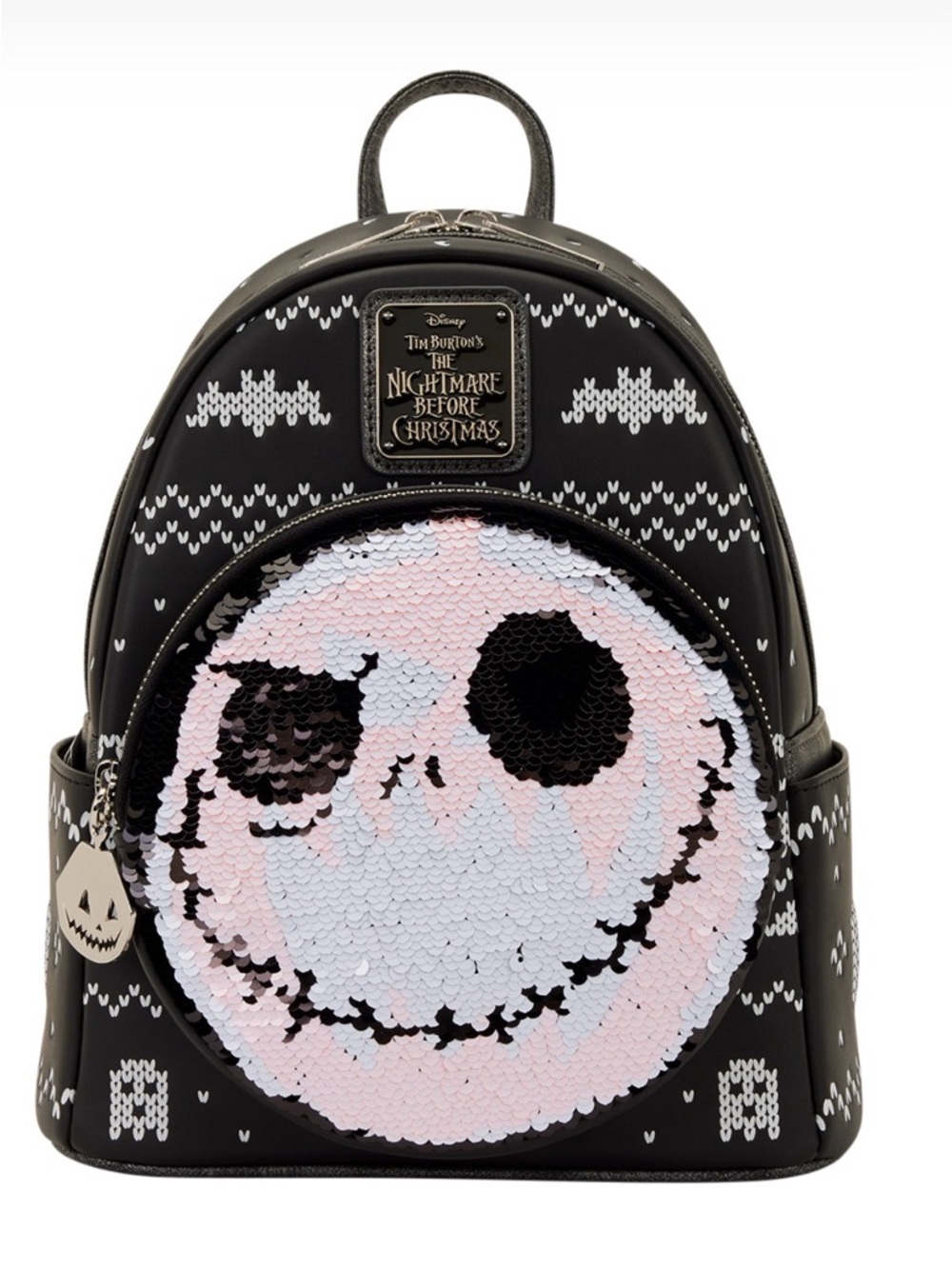 The Nightmare Before Christmas Jack Skellington Reversible sequin backpack